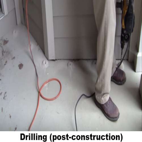 Drilling post construction 2